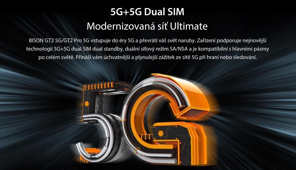 UMIDIGI BISON GT2 podpora 5G sítí